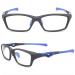 Gharaz 2 full frame reading glasses for women men sporty style rectangular anti-blue light computer reader (color: blue size: 2.0+) 2.0+ blue