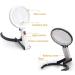 Folding Glass 2X 5X HD Lens Desktop Handheld Illumination Magnifier with 10 Led Lamp Rechargeable for Old Man Reading Repair Identification Tool Good Times - Buy Online on GoSupps.com