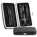 BANDKIT Stainless steel Manicure Set Pedicure kit Scissor Tweezer Ear pick Utility Toe Nail Clipper Facial Care Tool(15 Pieces) - Buy Online on GoSupps.com