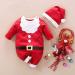 Hifot My First Christmas Baby Romper + Hat Set - Red, 3-6 Months - Buy Online on GoSupps.com