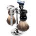 Lefeda Simply Shaving Brushes for Men | Stylish 4-Jacked Steel Holder | Classic Male Razor Brush | 7x15.3cm Silver | International Shipping Available - Buy Online on GoSupps.com