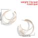 Rumtock Pearl Statement Hoop Earrings - Women's Fashion Lightweight Circle Beaded Earrings - Buy Online on GoSupps.com