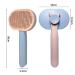 Self-Cleaning Cat Brush for Long & Short Hair - Removes Loose Fur & Dirt - Blue - Buy Online on GoSupps.com