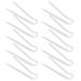 10pcs R-Type Hearing Aid Tubes Flexible Eardrum Bend Sound Guide Tube Flexible Flexible PVBTE Ear Mould Hearing Aid Tube Replacement (3.1 * 2.0mm) 3.1*2.0mm