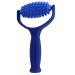 Massage roller with handles massage device fascia ball with knobs multifunctional hedgehog ball massage roller for relaxation of foot leg and back muscles (blue)