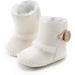 Sonsage Infant Baby Snow Boots | Anti-Skid Sole Ankle Booties | Winter Warm Crib Shoes | 12-18 Months | White - Buy Online on GoSupps.com