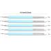 HuiDao 5Pcs Nail Art Dotting Tools & Silicone Brush Set - Dual Head UV Gel Painting Pen & Clay Sculpting Drawing Tools (Blue) - Buy Online on GoSupps.com