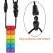 Buy Sensory Chew Necklace - 2 PCs Durable Silicone Chewing Pendants for Kids | Rainbow Colored Chewing Chains - Buy Online on GoSupps.com