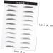 Balacoo 4 Sheets Pairs Black Stickers Adhesive Eyebrow Template Eyebrow Stickers Cosmetic The Lazy 6d - Buy Online on GoSupps.com