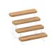 Waoceo glasses stand Acrylic desktop organizer simple ladder presentation stand wooden window and glasses stand sunglasses rack (size: 4 floors)