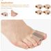 Cohaeli Bunion Corrector 4Pcs Set - Orthopedic Toe Separators & Splint for Hallux Valgus - Foot Care Supplies - Size L 6x3.2cm - Buy Online on GoSupps.com