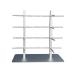 Waoceo glasses stand 8-position glasses stand sunglasses organizer alloy stand glasses store display requisite sunglasses rack (color: silver)