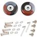 F-ber 50mm x 18mm Multi Color Luggage Suitcase Wheels with ABEC 608zz Bearings - Set of 2 Outdoor Skate Replacement Wheels (Brown & Grey) - Buy Online on GoSupps.com