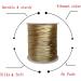 Xiezyu 1.5mm Nylon Satin Cord Thread for Jewelry Making - 109 Yards Beige - Buy Online on GoSupps.com