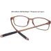 DOOViC Blue Light Filter Reading Glasses for Unisex TR259-C - Matte Brown 1.0x | 9 Colors Available - Shop Now! - Buy Online on GoSupps.com