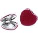 X Hot Popcorn 4Pcs Mini Heart-Shaped Makeup Mirrors Set - Double-Sided Compact Travel Cosmetic Mirror for Girls Gift - Buy Online on GoSupps.com