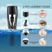 Painless 4 in 1 USB Rechargeable Waterproof Facial Hair Trimmer for Women - Eyebrow & Nose Hair Removal (Black) | International Shipping Available - Buy Online on GoSupps.com