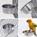 3 Pieces Bird Feeding Dish Cups Stainless Steel Parrot Feeding Cups Animal Cage Water Food Bowl Bird Cage Cups Holder with Clamp Holder for Bird Parrot Small Animal - Buy Online on GoSupps.com