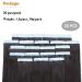 Elailite Invisible Tape Hair Extensions - 20PCs Real Human Hair - 60cm Natural Black - Premium Quality Tape Ins - Buy Online on GoSupps.com