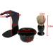 JZK 3 in 1 Razor Brush Kit - Men's Shaving Tool Set with Razor Frame Soap Shell & Hair Brush for Ultimate Grooming - Buy Online on GoSupps.com