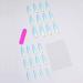 Poliphili 24Pcs Super Long Gradient Press on Fake Nails | Extra Long Coffin Art Manicure | Yellow Blue False Nails Tips - Buy Online on GoSupps.com