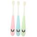 Beavorty 3st travel toothbrush for children toothbrush with soft bristle training toothbrush for toddlers travel toothbrushes for children toothpaste daily use ABS baby