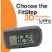 Living247 FitStep 3D Pedometer for Seniors - Easy One Button Step Counter - Buy Online on GoSupps.com