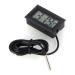 Ranrao LCD Digital Aquarium Thermometer - Mini Temperature Display with 1m-5m Probe & 2m Black Cable - Buy Online on GoSupps.com