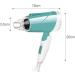 Hair Dryer Powerful Hair Dryer Travel Folding Hair Dryer House Dryer Hair Dryer Student Bedroom Hot and Cold/Green (Green) - Buy Online on GoSupps.com