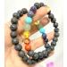 Buy Jet L-ava Chakra Gemstone Stretch Bracelet - Healing Crystal for Spiritual Meditation & Positive Aura - Buy Online on GoSupps.com