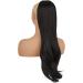 PORSMEER 26 Black Drawstring Ponytail Extension - Synthetic Hairpiece for Women/Girls, Natural Straight Wavy End, Daily Use/Party - Black-2 - Buy Online on GoSupps.com
