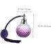 Vintage Crystal Air Bag Perfume Bottle - Elegant Travel Spray & Atomizer for Essential Oils | Purple Glass Perfume Container - Buy Online on GoSupps.com