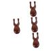 Fomiyes 4 piece massage device Shiatsu Massage Tool Acupuncture dot scrub for the face nasal scraps made of wood boutique health comb h lzerner comb travel 9.00x3.50cmx4pcs as shown x 4 pieces