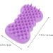 Collbath Silicone Shampoo Brush - Scalp Massage Brush for Easy Hair Wash - 11.5x6cm Purple - Best Bath Washers for Ultimate Scalp Care - Buy Online on GoSupps.com