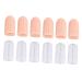LALAFINA 6 Pairs Toe Splitter High Heel Protectors Thumb Protector Foot Protectors for Feet Toenail Cap Silicone Toe Cushion Breathable Toe Protector Toe Protective Caps Reusable Toe Caps Assorted Color 4.3x1.7cm