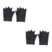 Mobestech 2 Pairs Fingerless Work Gloves Protective Gloves for Computer Typing Gloves Gloves Tendonitis Gloves Hand Support The Ove Glove Hand Muffs Gauntlet Care Off