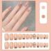 MENILITHS 24Pcs/Set False Nails Baroque Diamond Crystal Butterfly Nude Pink False Nails Sticker False Nails Acrylic Fake Nails Full Cover Nails Tips Artificial Finger Manicure for Women and Girls - Buy Online on GoSupps.com
