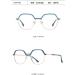 SERONI Metal Polygon Frame Blue Light Blocking Glasses - Anti UV Ray Computer & Reading Glasses for Men & Women - Gold-Blue - 52mm - Buy Online on GoSupps.com