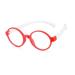 Children's glasses with silicone frames radiation resistant computer glasses for children anti-blue light glasses for video games red / white red-white