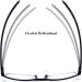 Buy DOOViC Blue Light Filter Computer Reading Glasses TR259-C (Glossy Black 9 Colors) - Unisex 2.5x Magnification for Eye Protection - Buy Online on GoSupps.com