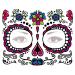 Day of Dead Face Tattoos Set: 6-Sheet Sugar Skull Temporary Stickers & 3-Sheet Floral Skeleton Mask - Halloween Makeup for Women, Girls, Kids - Buy Online on GoSupps.com