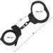 GLORYFIRE Professional Grade Black Carbon Steel Double Lock Metal Handcuffs - Ideal for Training and Daily Use - Buy Online on GoSupps.com