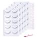 25 pairs of exercise eyelashes for training head training eyelashes for beginners eyelash extension accessories eyelash strips self-adhesive artificial eyelashes with 7 pairs of eye pads 65-part set
