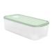 2 pcs Household Tray Multi-layer Preservation Egg Refrigerator Kitchen Container re-usable Light Greenx2pcs 24x11.5cmx2pcs