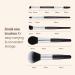 Travel Makeup Brush Set - 5 Pcs Essential Face & Eye Brushes | Portable Travel Makeup Kit with Pouch & Brush Cover | Shop Now for International Delivery - Buy Online on GoSupps.com