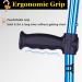 Forearm Crutches Folding Crutches for Adults Ergonomic Crutches for Walking 10 Stops Height Adjustable Non Skid Rubber Tips Unisex (1 Pcs) (1 Pcs) Selfless dedication - Buy Online on GoSupps.com