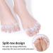 AGARES Toe Spacers (8-Piece Set) | Bunions Correction for Women & Men | Toe Brace for Foot Pain & Plantar Fasciitis - White - Buy Online on GoSupps.com