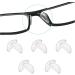 Glasses Nose Pads Silicone Nose Pads Anti Slip Self-Adhesive Nose Pads for Glasses Sunglasses 5 Pairs Transparent