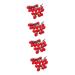OUNONA 4pcs String Simulated Cherry Tomatoes Mini Decor Home Fake Fruit Prop Kid Toy Realistic Cherry Toys Artificial Cherry Tomatoes Garland Faux Window Red Small Tomatoes Child Pvc Redx4pcs 18X16CMx4pcs