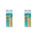 Tepe Mini toothbrush extra soft color -sorted 3 pieces children's toothbrush extra soft bristles for gentle cleaning from the first tooth to 3 years (pack with 2) 3 pieces (2 pack)